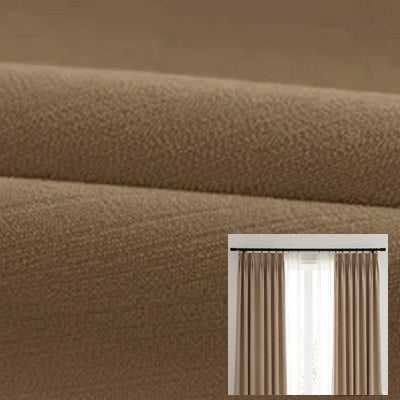 Hugmoom Warm Taupe Chenille Blackout Curtains, Premium Chenille Drapery Fabric for Custom Curtains, 100% Blackout Drapes for Bedroom, Luxury Window Coverings for American Home Decor