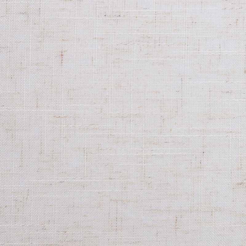 Light beige linen curtain fabric texture, close-up of woven textile for window treatments