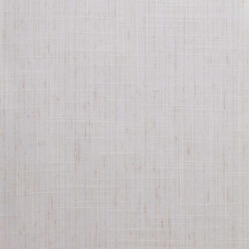 Beige textured curtain fabric with a subtle woven linen pattern, ideal for window treatments.
