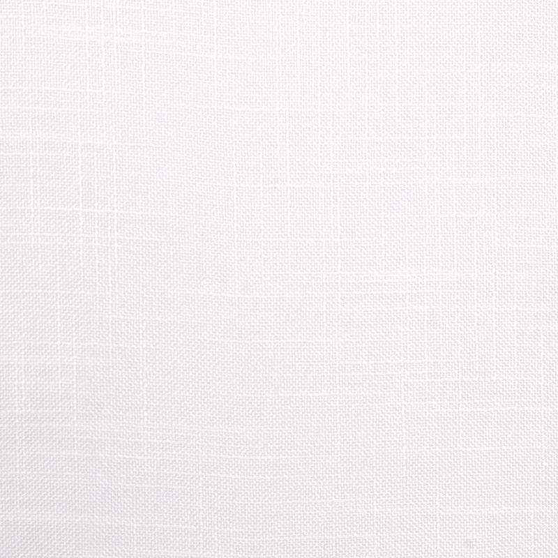 White textured blackout curtain fabric with subtle woven linen pattern