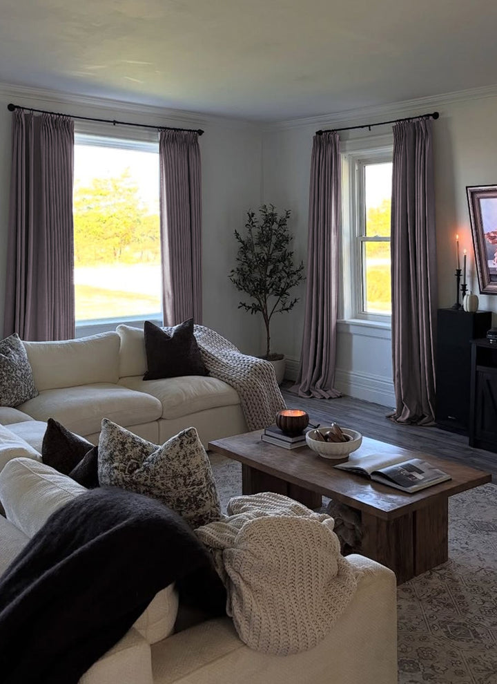 Japanese Double-sided Natural Ramie Linen Curtain