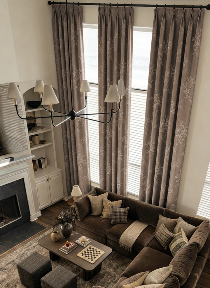 Luxury Jacquard High-Precision Blackout curtains