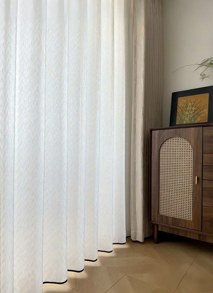‌Luxury  Jacquard Curtain with Privacy Weave