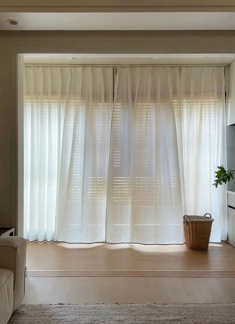 ‌Luxury  Jacquard Curtain with Privacy Weave