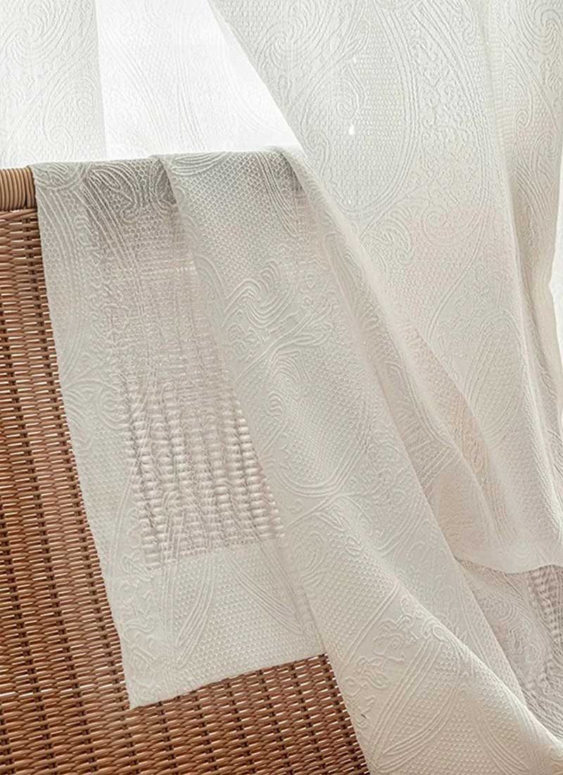 ‌Luxury  Jacquard Curtain with Privacy Weave