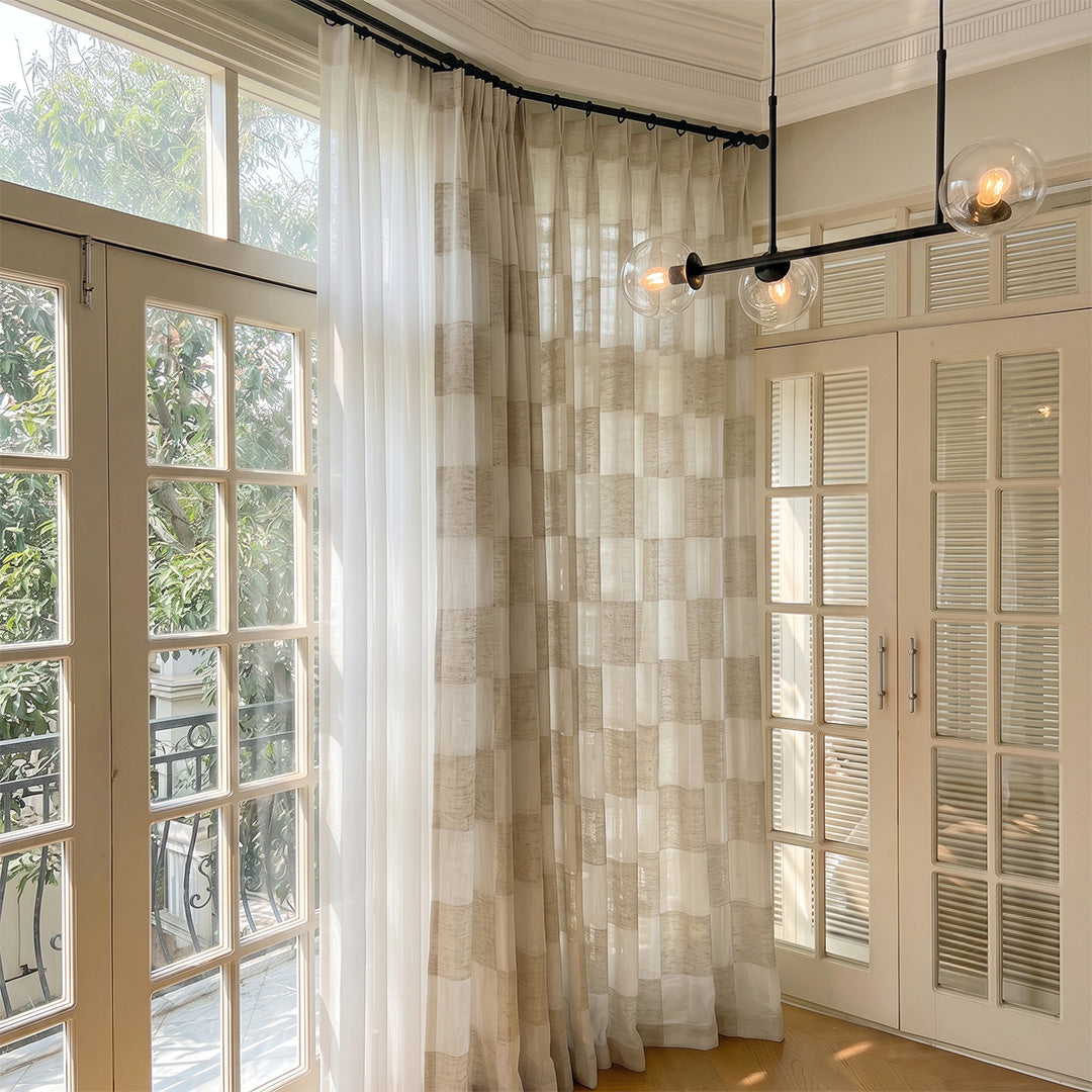 Luxury Square Sheer Curtains