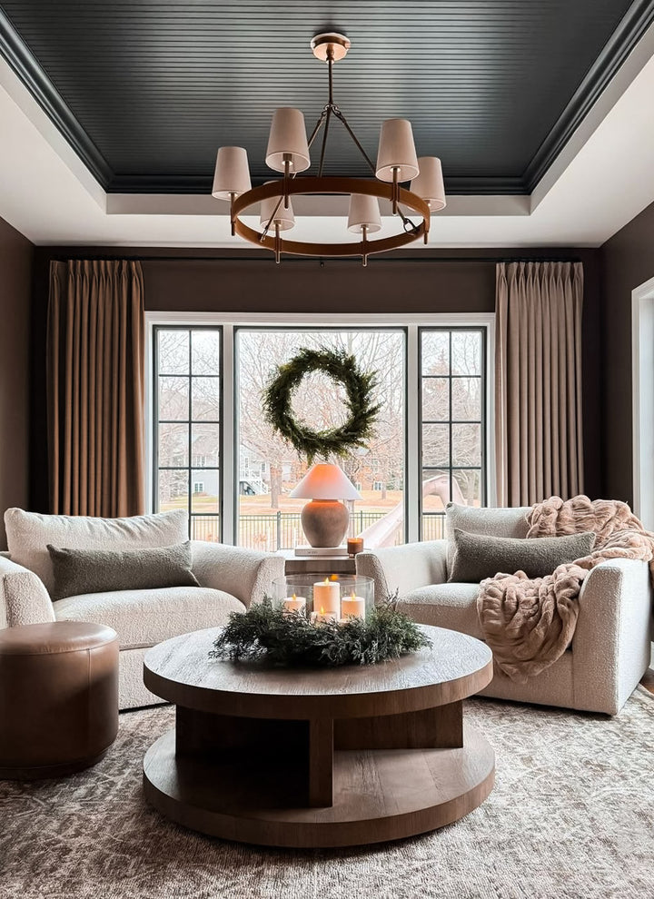 ‌Premium Chenille Blackout Curtains for Deep Sleep‌