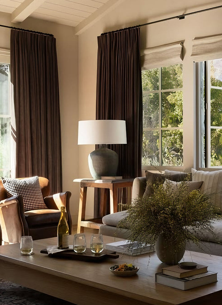 ‌Premium Chenille Blackout Curtains for Deep Sleep‌ (non customized)