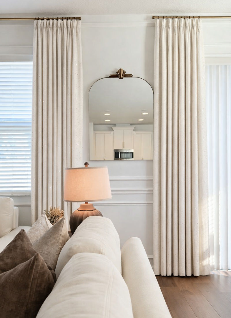 Luxury Shimmering Gold Velvet Curtains