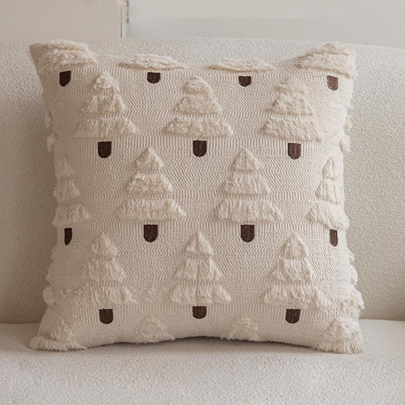 Maillard Tone Throw Pillow – Cozy Christmas Warm Décor