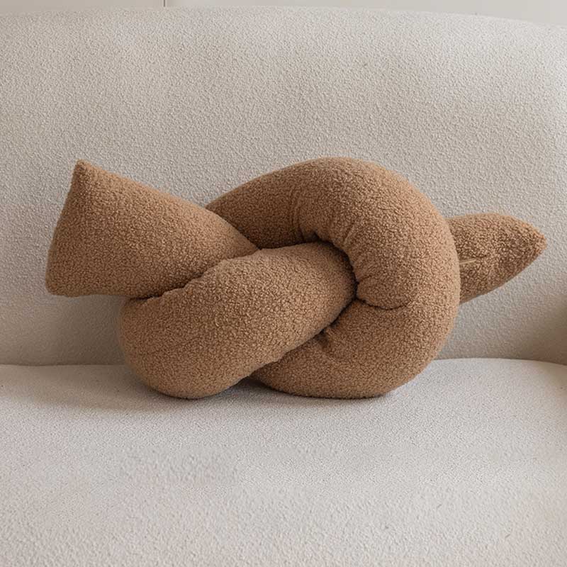 Maillard Tone Throw Pillow – Cozy Christmas Warm Décor