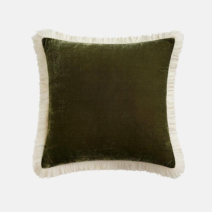 Green Throw Pillows – Fresh Green & White Cushions for Holiday and Winter Homes