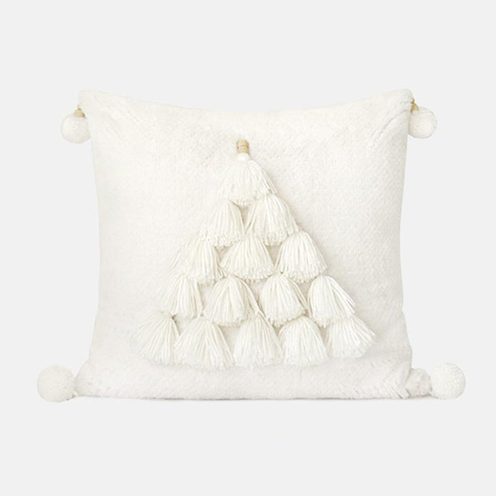 Green Throw Pillows – Fresh Green & White Cushions for Holiday and Winter Homes