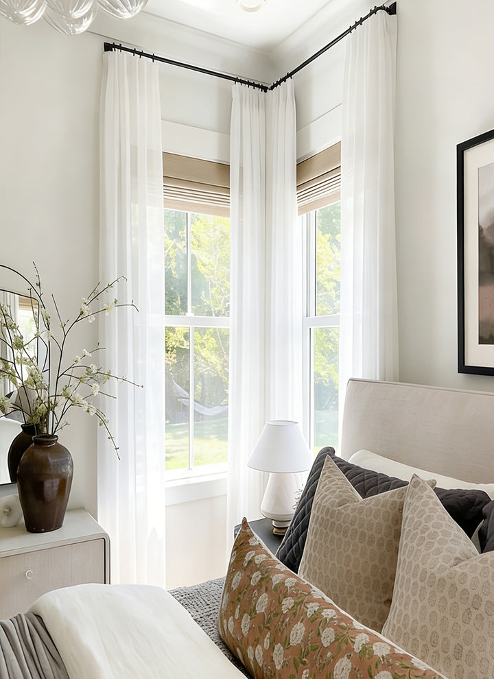 Semi Sheer Curtain and Drape for Living Room