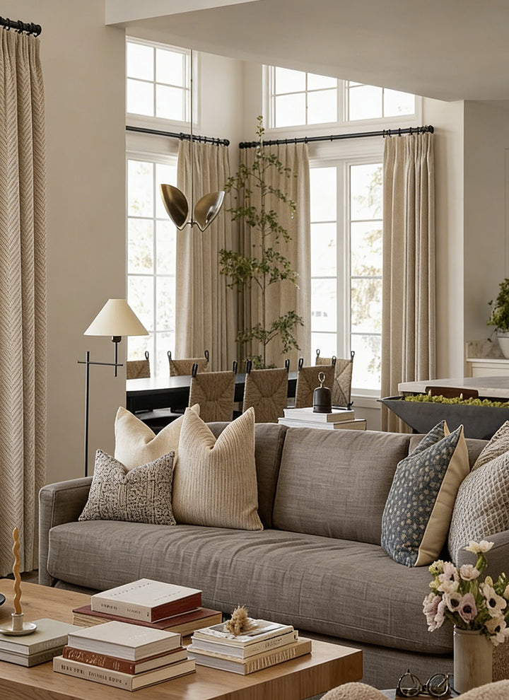 Striped Curtains Elegant V Shaped Design for Modern Homes