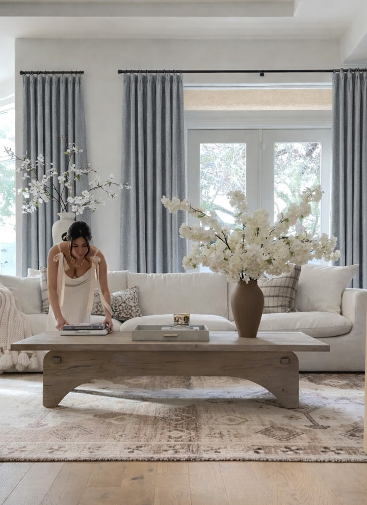 Textured Striped High-Precision Blackout Curtain