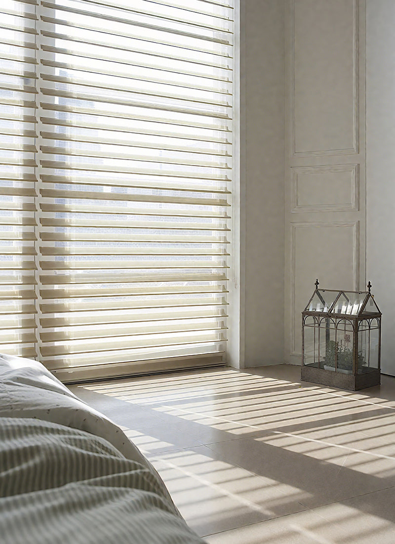 Woven wood roman shades