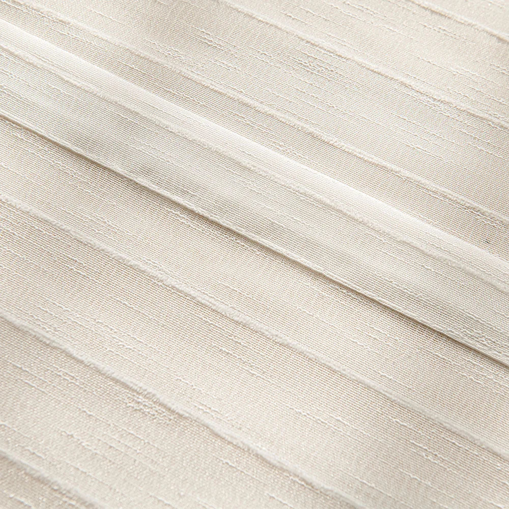 Gauzy Snowflake White Sheer Curtains
