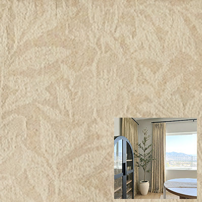 Almond Puff| Cotton curtain fabric sample|8108-03