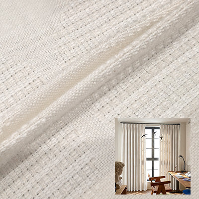 Ivory Linen｜Linen curtain fabric sample｜CAS718-1