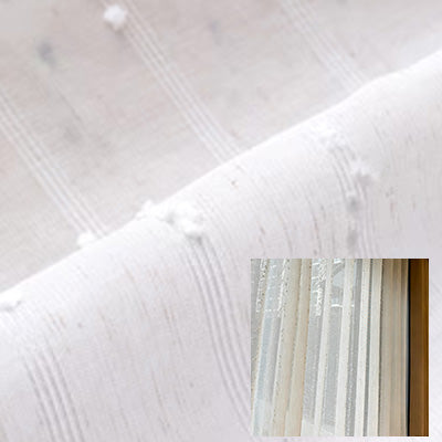 Marshmallow｜Sheer curtain fabric sample｜FS8009-20