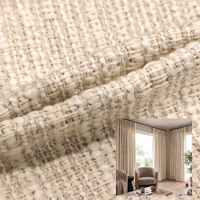 Oat Tweed｜Linen curtain fabric sample｜CAS431-1