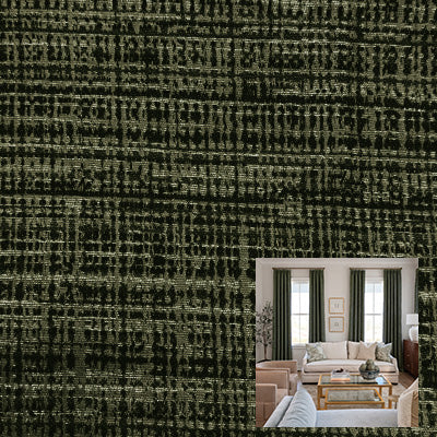 Forest Moss Plush｜Cotton curtain fabric sample｜F88129-6