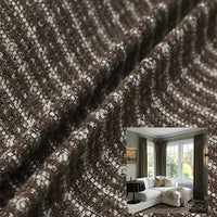 Chestnut Weave Drape||Cotton curtain fabric sample|MB160-3
