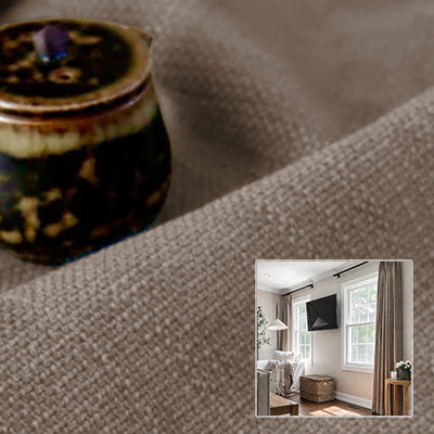 Chestnut Linen｜Linen curtain fabric sample｜F88055-7