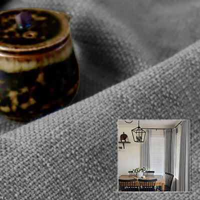 Slate Linen｜Linen curtain fabric sample｜F88055-4