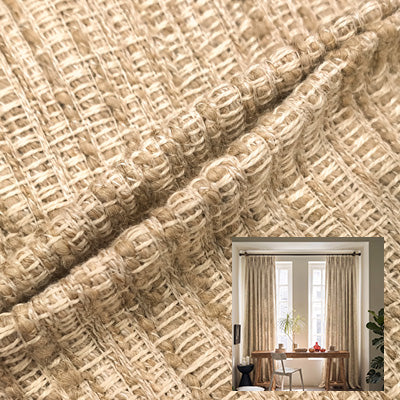 Raw Weave｜Linen curtain fabric sample｜CAS431-2