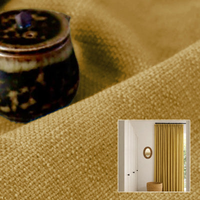Butter Linen｜Linen curtain fabric sample｜F88055-12