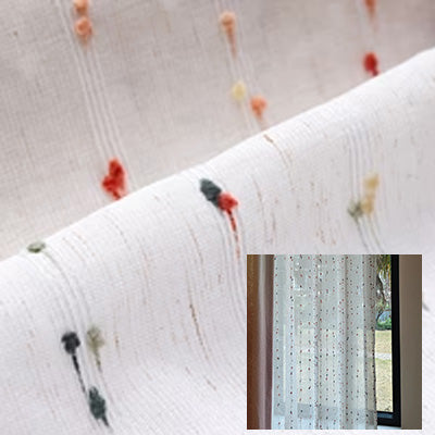 Bean Paste Candy｜Sheer curtain fabric sample｜FS8009-19