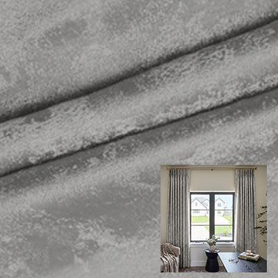 Graphite Lustre｜High-Precision curtain fabric sample｜1717-10