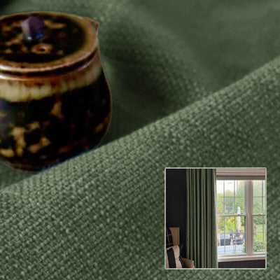 Sage Linen｜Linen curtain fabric sample｜F88055-9