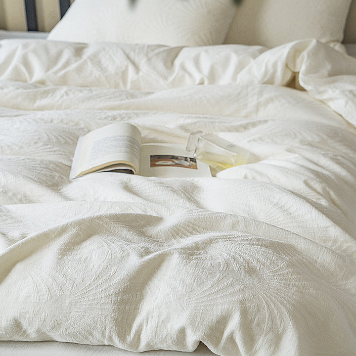 Luxury Organic Cloud-Weave Cotton Bed Set for Sensitive Skin，BareSkin-Friendly