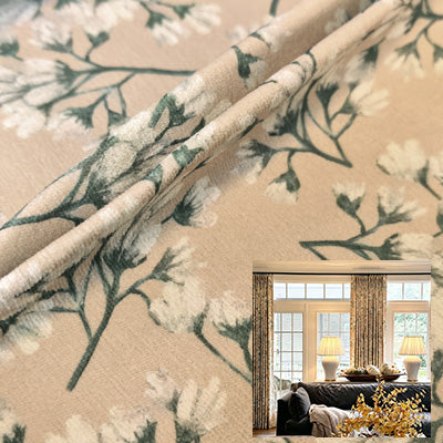 Blush Floral|Cotton curtain fabric sample|HBJB2519