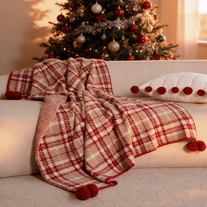 Throw Blankets Cozy Knit Holiday Christmas and Winter Home Decor