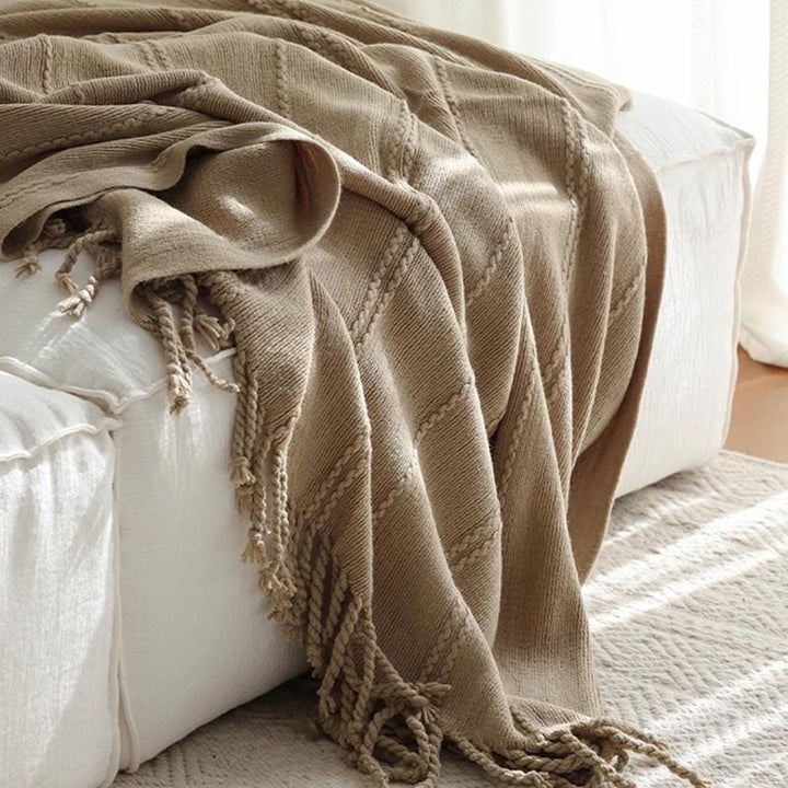 Throw Blankets Cozy Knit Holiday Christmas and Winter Home Decor