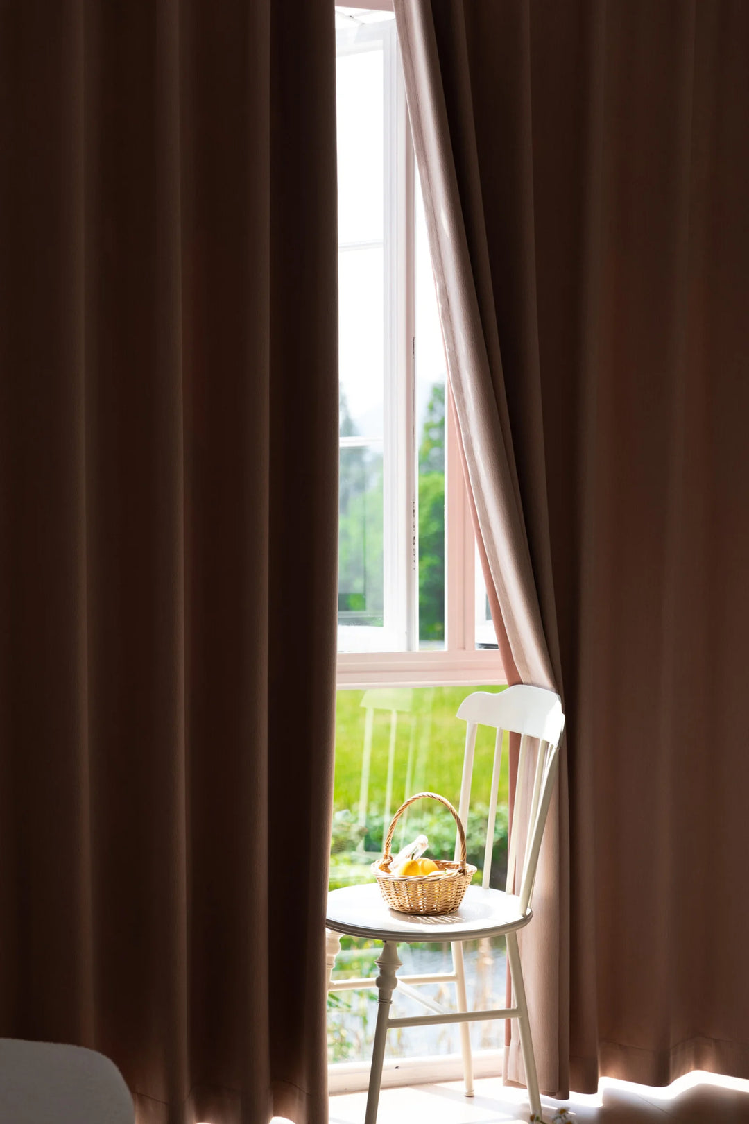 Fall Foliage Experience-Leaf Texture Soft Polyester Fabric Curtains