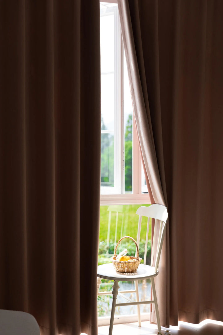 Fall Foliage Experience-Leaf Texture Soft Polyester Fabric Curtains