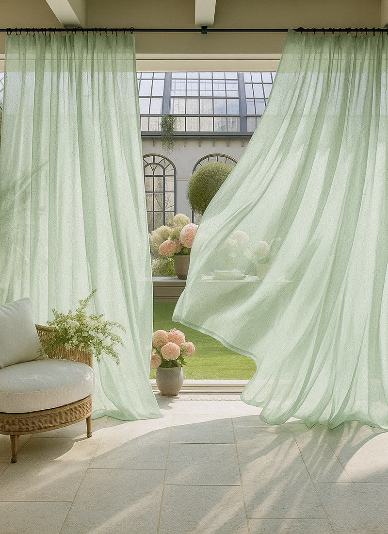 Sheer Turquoise Curtains