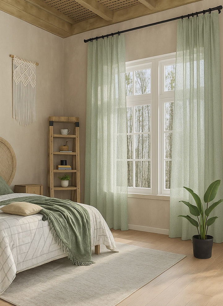 Sheer Turquoise Curtains
