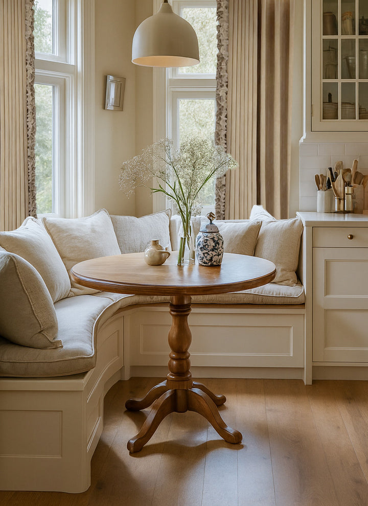 Cream Wool Velvet Curtains