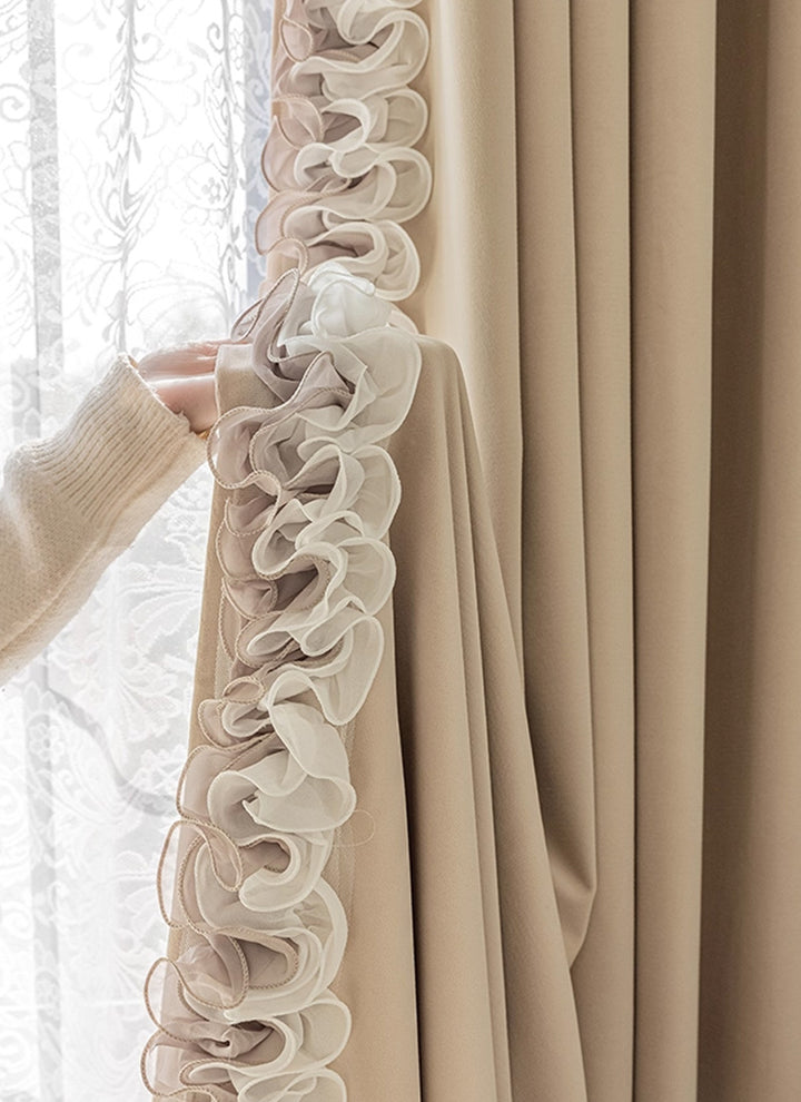 Luxury Blackout Curtains - Dual-Sided Design with Textured Jacquard Fabric