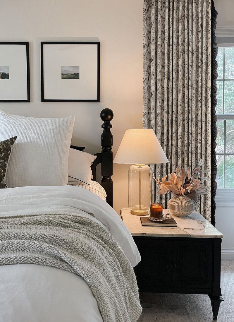 Vintage Floral Blackout Curtains