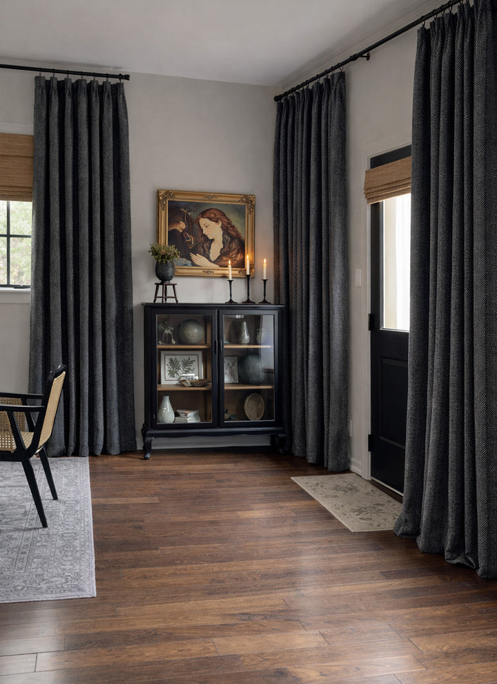 Luxury Textured Curtains with Artistic Patterns for Elegant Spaces