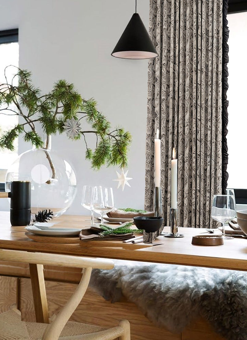 Vintage Floral Blackout Curtains