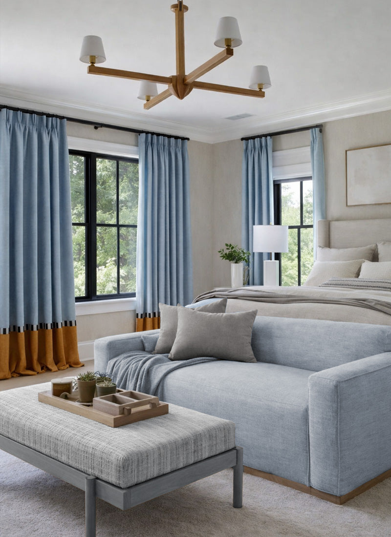 Color Block Curtains