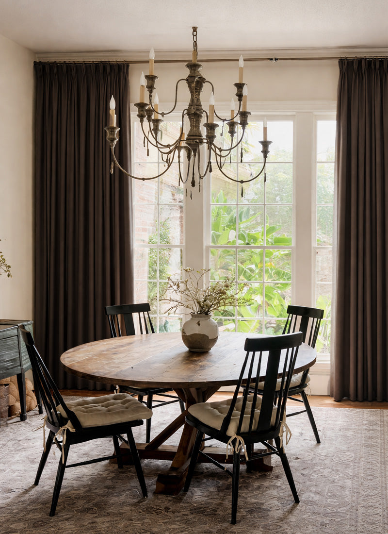 Luxury Blackout Curtains - Dual-Sided Design with Textured Jacquard Fabric